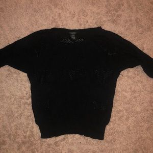 Black knit sweater